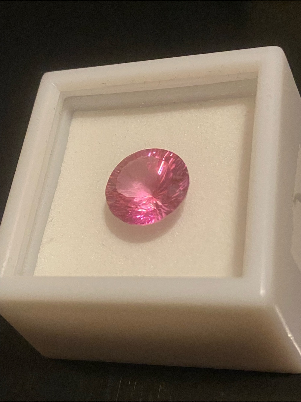 6.50 CT Approx 12 MM Diameter TRTD Pure pink Topaz Loose Gemstone